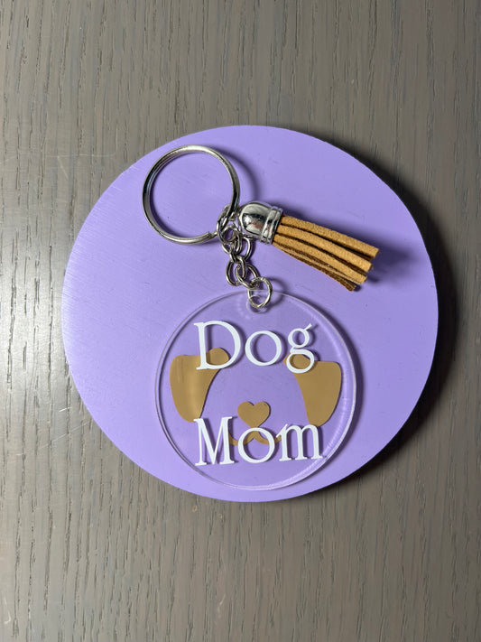 Porte-clés dog mom