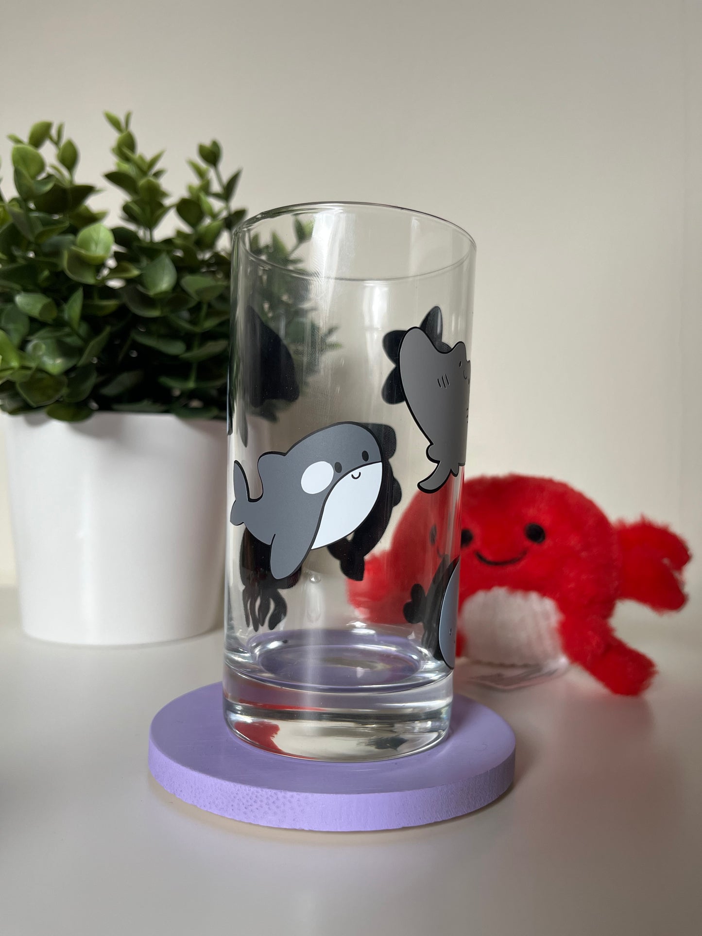 Verre animaux de la mer