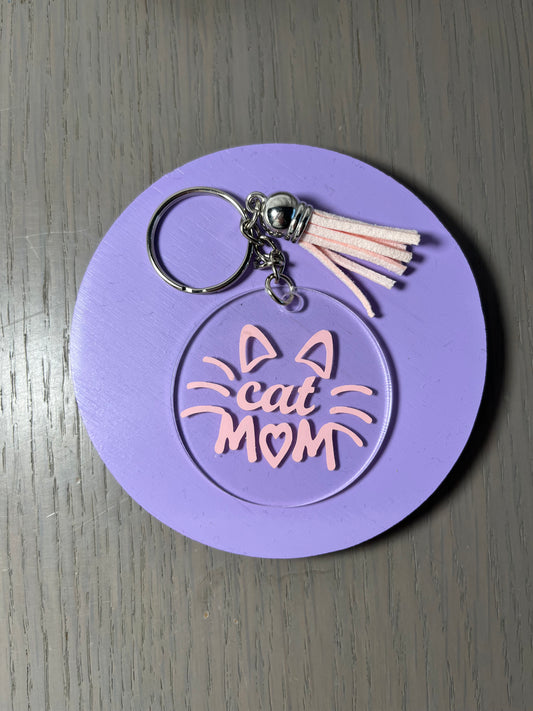 Porte-clés cat mom