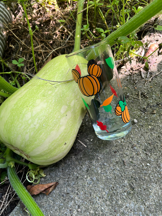 Verre citrouilles Mickey Minnie