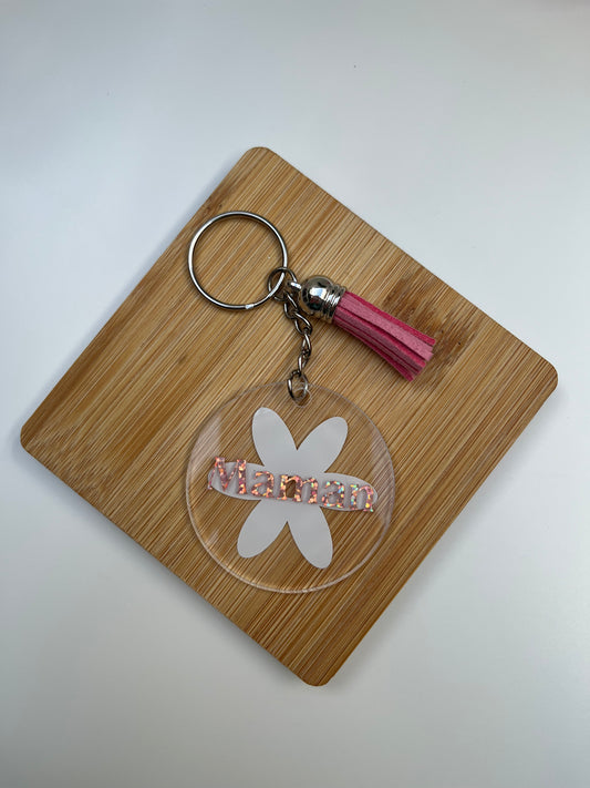 Porte-clés fleurs