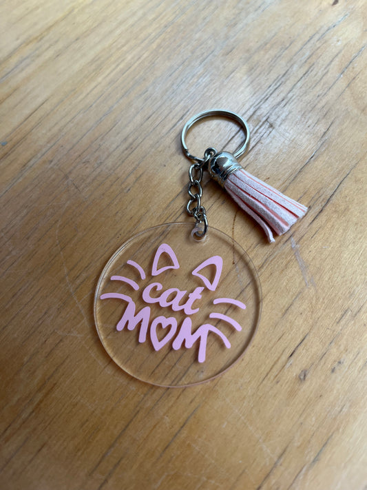 Porte-clés cat mom