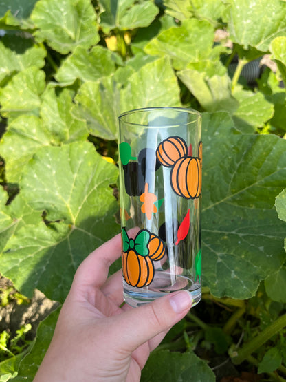 Verre citrouilles Mickey Minnie