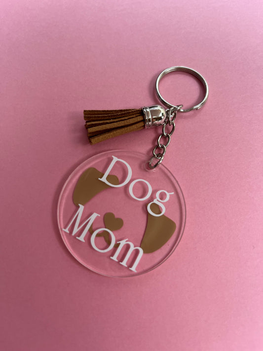 Porte-clés dog mom