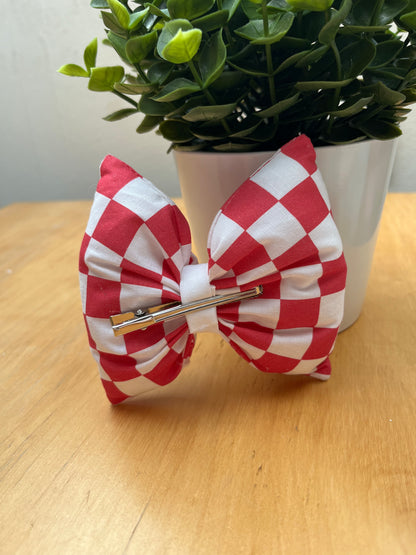 Nœud Damier rose
