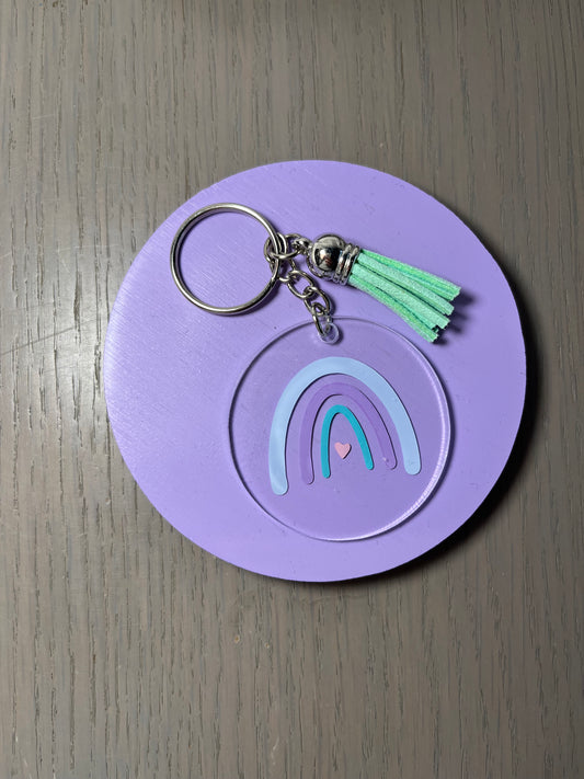 Porte-clés arc en ciel