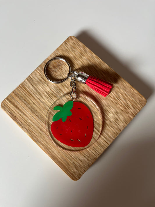 Porte-clés fraise