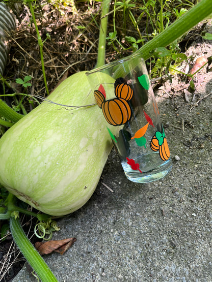 Verre citrouilles Mickey Minnie
