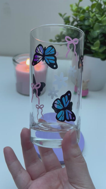 Verre papillons